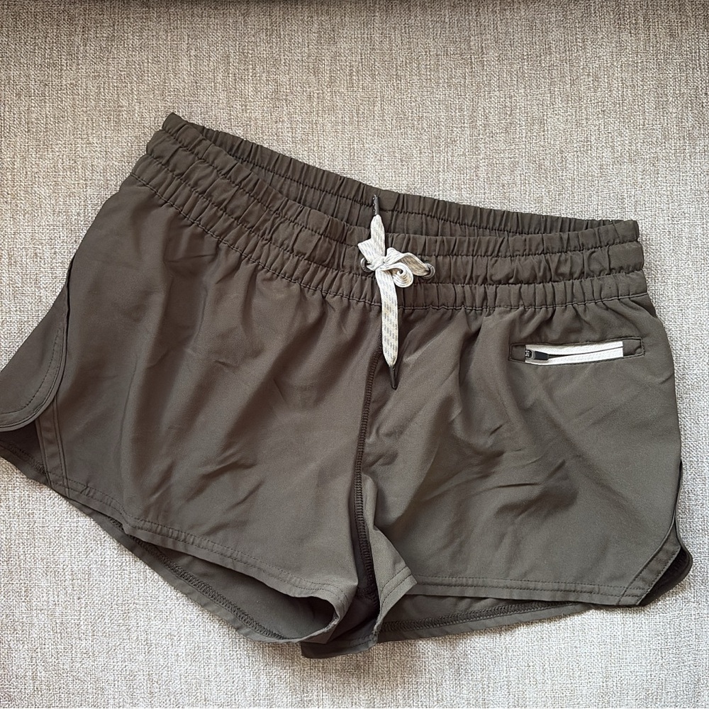 Vuori Olive Green Athletic Shorts